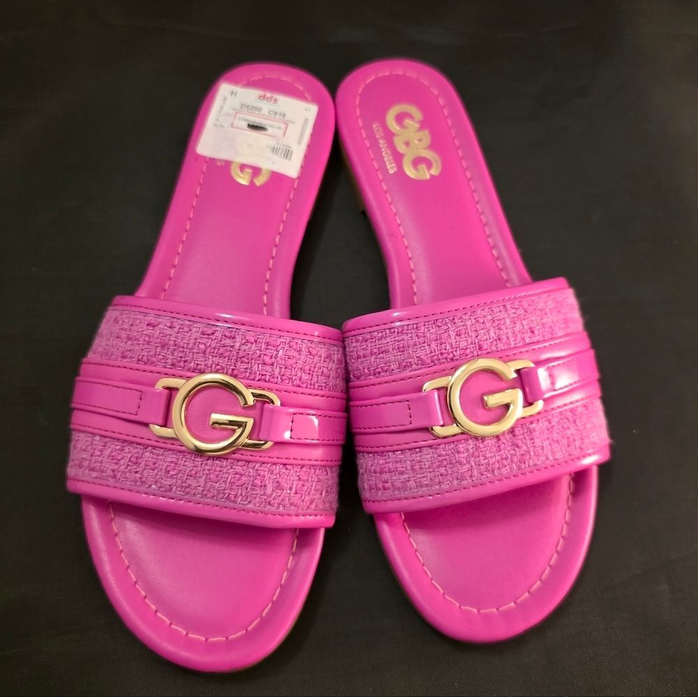 BRAND NEW GBG LOS ANGELES SLIP-ON OPEN TOE WOMEN' S SANDALS